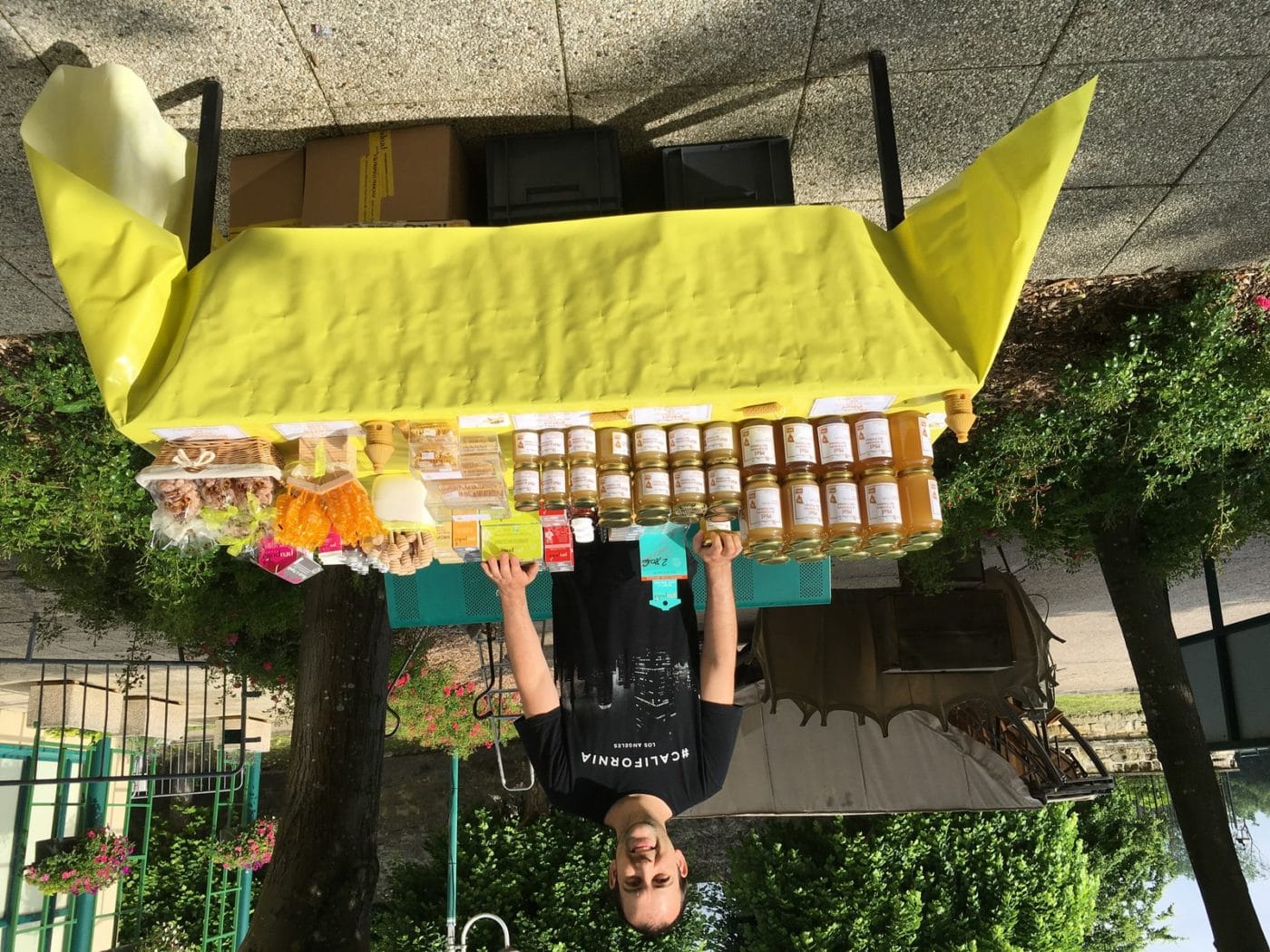 vente de miel sur les marchés