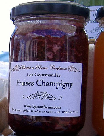 fraises confitures